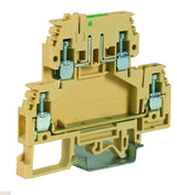 Doppelstockklemme 4mm², Type DAS.4, beige