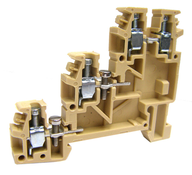 Dreistockklemme 2,5mm², Type TLS.2, beige