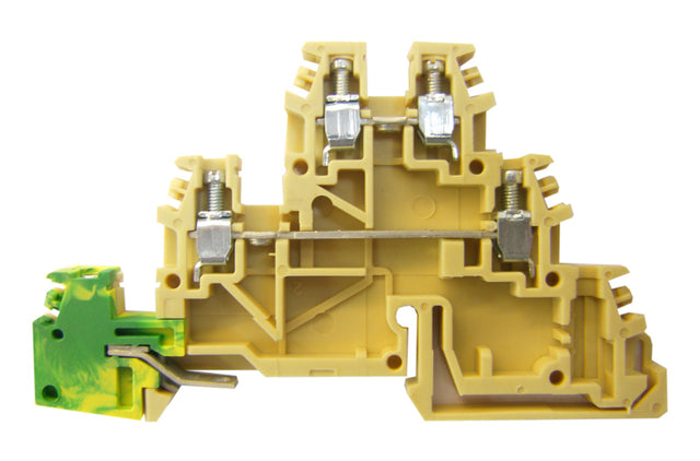 Dreistockklemme 2,5mm², Type: TDE.2, beige/gelb/grün