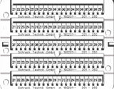 Kennzeichnungsschildchen 201-250 (je 2mal)