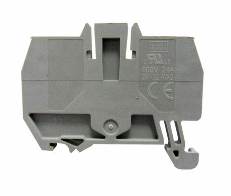 Endplatte für Federkraftklemme HMM 2,5mm², grau