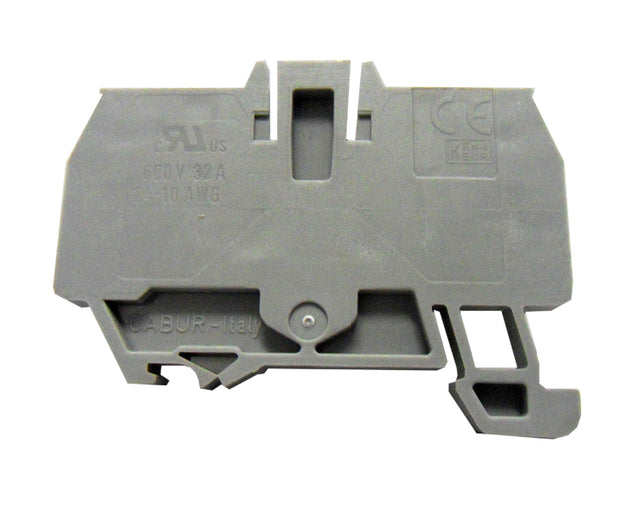 Foto: Endplatte für Federkraftklemme HMM 4mm², grau