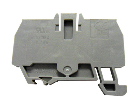 Endplatte für Federkraftklemme HMM 6mm², grau