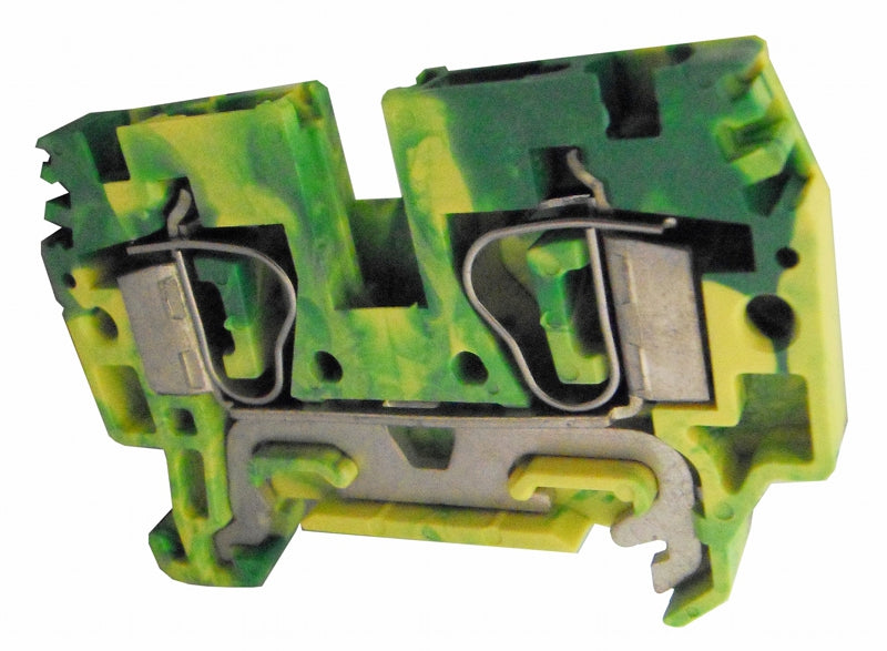 Federkraftklemme HTE.4 grün-gelb, 4mm²