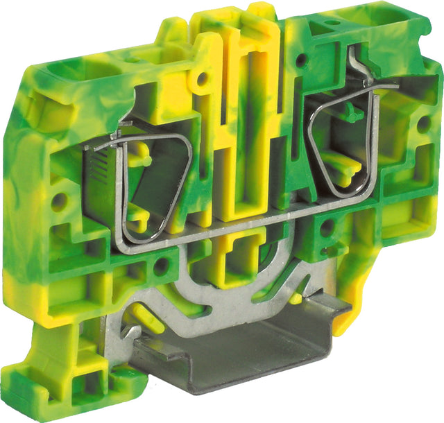 Federkraftklemme HTE.10 grün-gelb, 10mm²