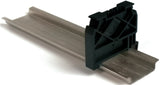Endhalter für DIN-Schiene "TH35", schwarz, schnappbar