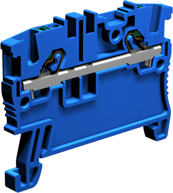 Push-in Klemme EFC100BL  1,5mm² blau
