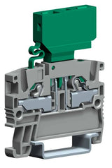 Push-in Klemme mit Sicherungshalter, 1-stufig, 2,5mm², grau