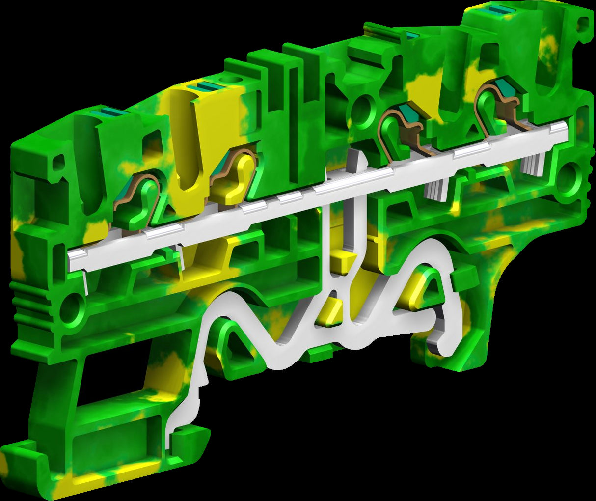 Doppel-Push-in Schutzleiter Klemme EFCE220 2,5mm², gelb/grün