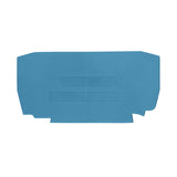 Endplatte für Federkraftklemme YBK 4 blau