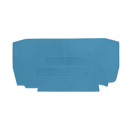 Endplatte für Federkraftklemme YBK 4 blau