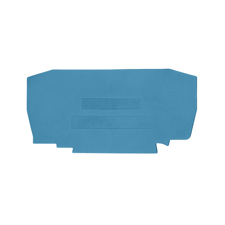 Endplatte für Federkraftklemme YBK 6 blau
