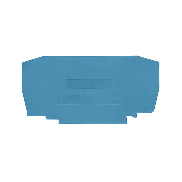 Endplatte für Federkraftklemme YBK 6 blau