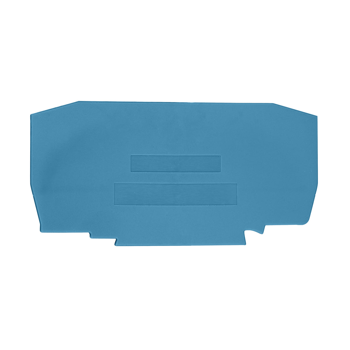 Endplatte für Federkraftklemme YBK 10 blau