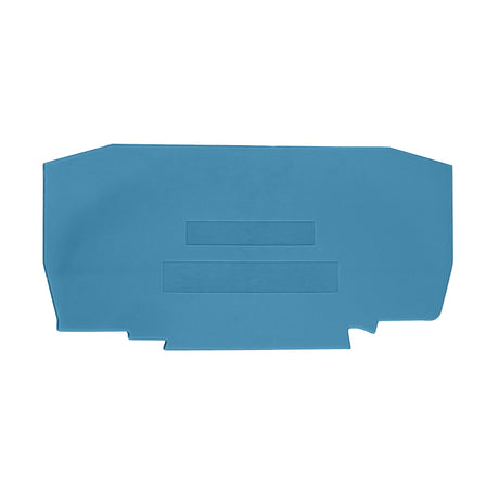 Endplatte für Federkraftklemme YBK 10 blau
