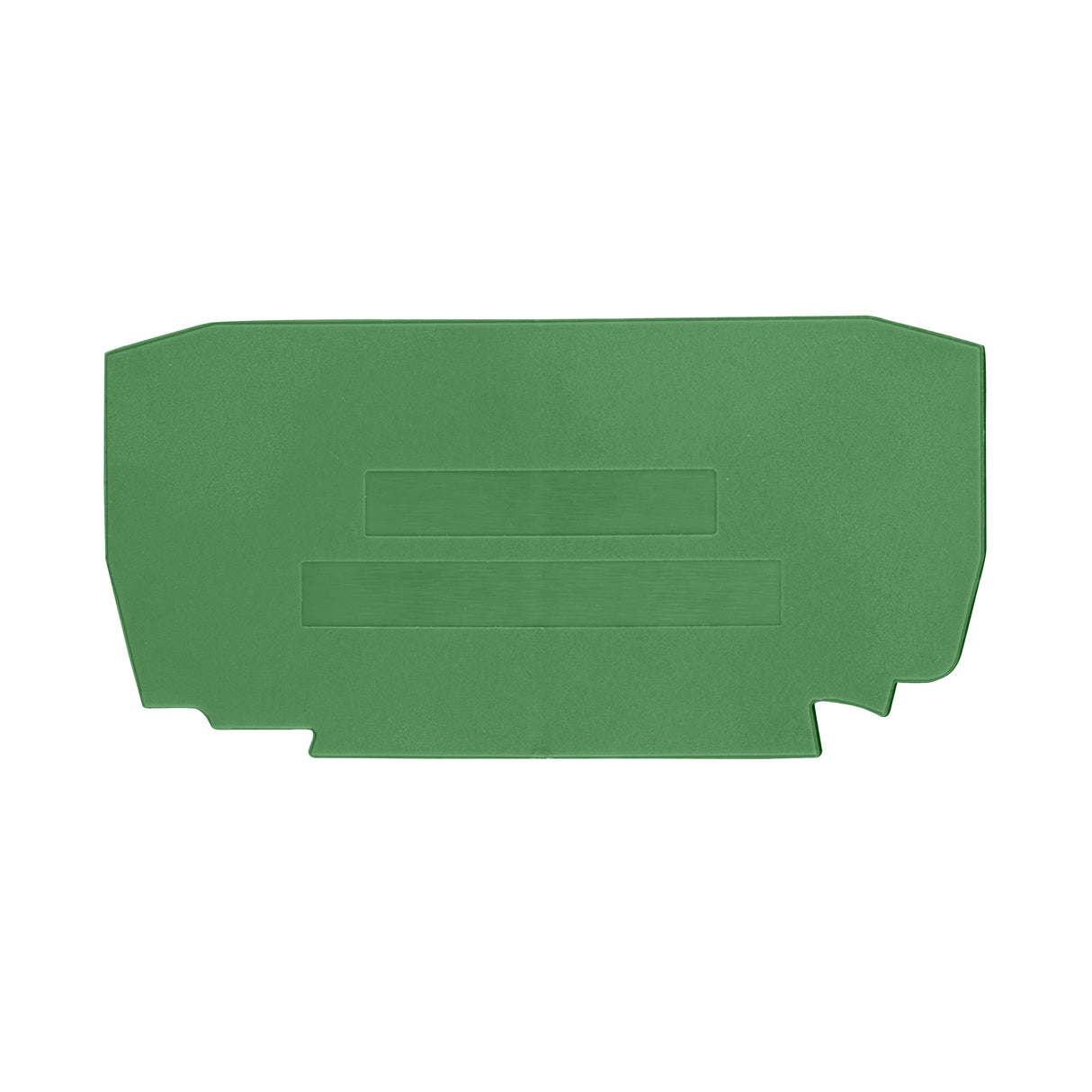 Endplatte für Federkraftklemme YBK 4 T grün