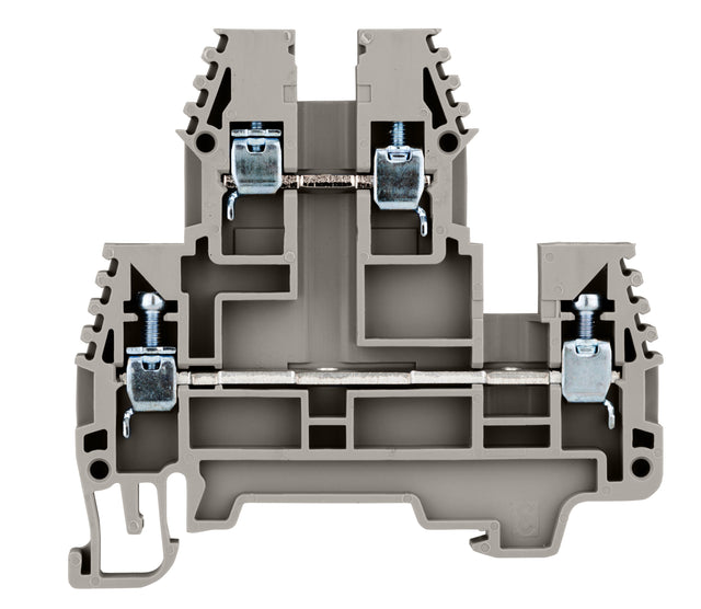 Doppelstockklemme 2,5mm², Type PIK 2.5 N grau