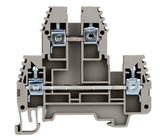 Doppelstockklemme 4mm², Type PIK 4 N grau