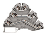 Foto: Dreistockklemme 2,5mm² (L/L/L), Type YBK 2.5 - 3 F grau
