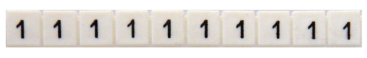Markierungsetiketten DY 5 bedruckt mit "1" (50-mal)