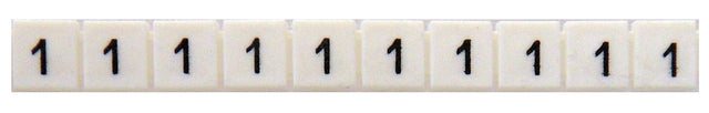 Foto: Markierungsetiketten DY 5 bedruckt mit "1" (50-mal)