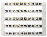 Markierungsetiketten DY 5 bedruckt von "301-350" (1-mal)