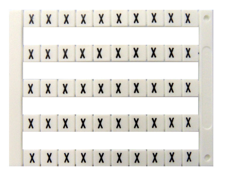 Markierungsetiketten DY 5 bedruckt mit "X" (50-mal)