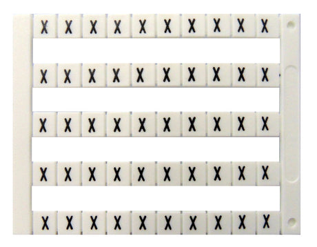 Markierungsetiketten DY 5 bedruckt mit "X" (50-mal)