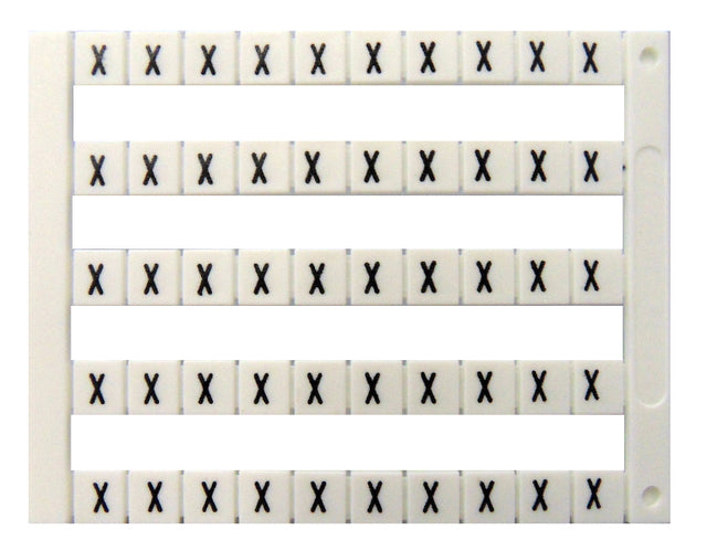 Markierungsetiketten DY 5 bedruckt mit "X" (50-mal)
