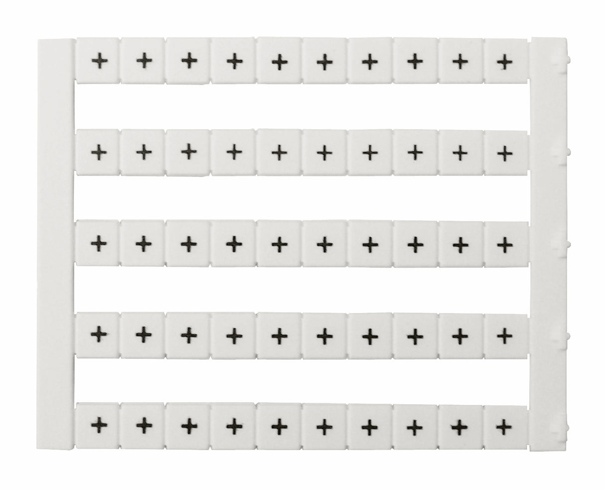Markierungsetiketten DY 5 bedruckt mit "+" (50-mal)