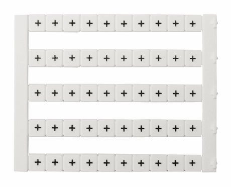 Markierungsetiketten DY 5 bedruckt mit "+" (50-mal)
