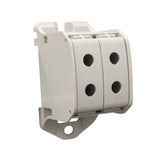Foto: Aluminium / Kupfer Klemme, 1-polig, Doppel 50mm² grau