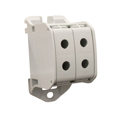 Foto: Aluminium / Kupfer Klemme, 1-polig, Doppel 50mm² grau