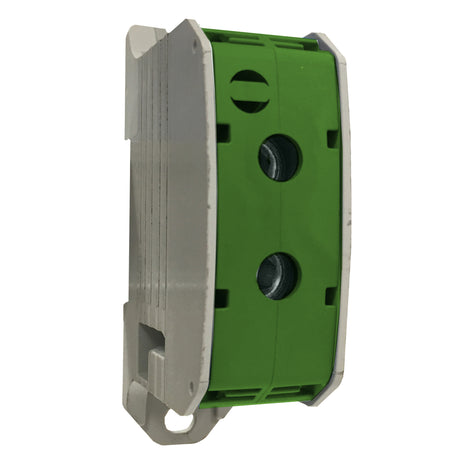 Foto: Aluminium / Kupfer Klemme, 1-polig, 50mm² grün