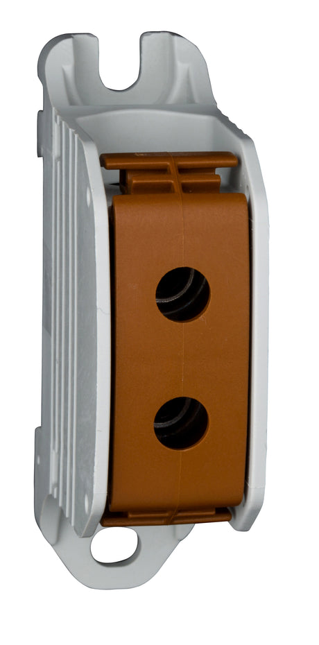 Aluminium / Kupfer Klemme, 1-polig, 50mm² braun