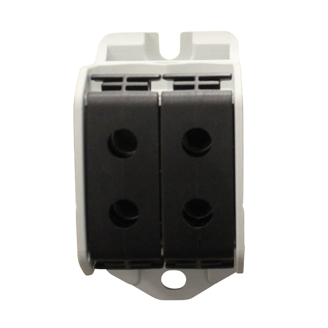 Foto: Aluminium / Kupfer Klemme, 1-polig, Doppel 50mm² schwarz