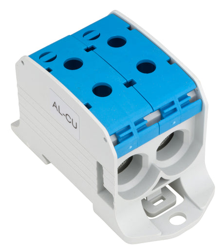 Aluminium / Kupfer Klemme, 1-polig, Doppel 95mm² blau
