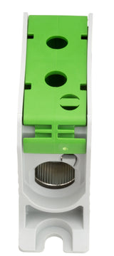Aluminium / Kupfer Klemme, 1-polig, 95mm² grün