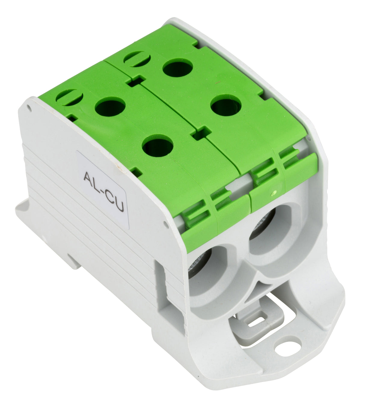 Aluminium / Kupfer Klemme, 1-polig, Doppel 95mm² grün