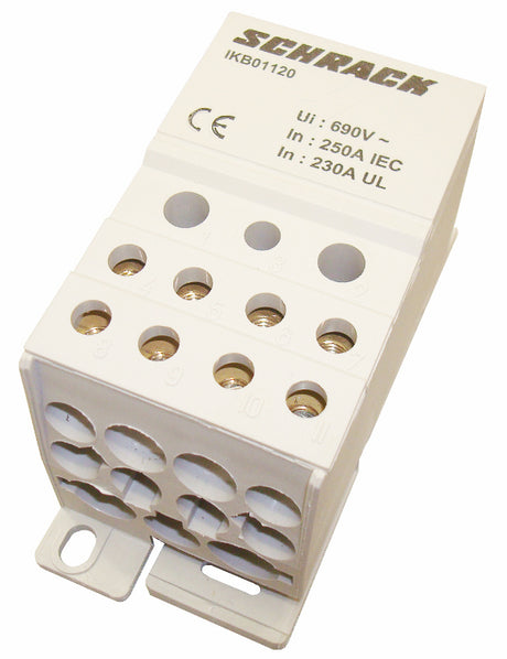 Anschlussblock,1-polig,250A,zu 1x120mm²,ab 2x35+5x16+4x10mm²