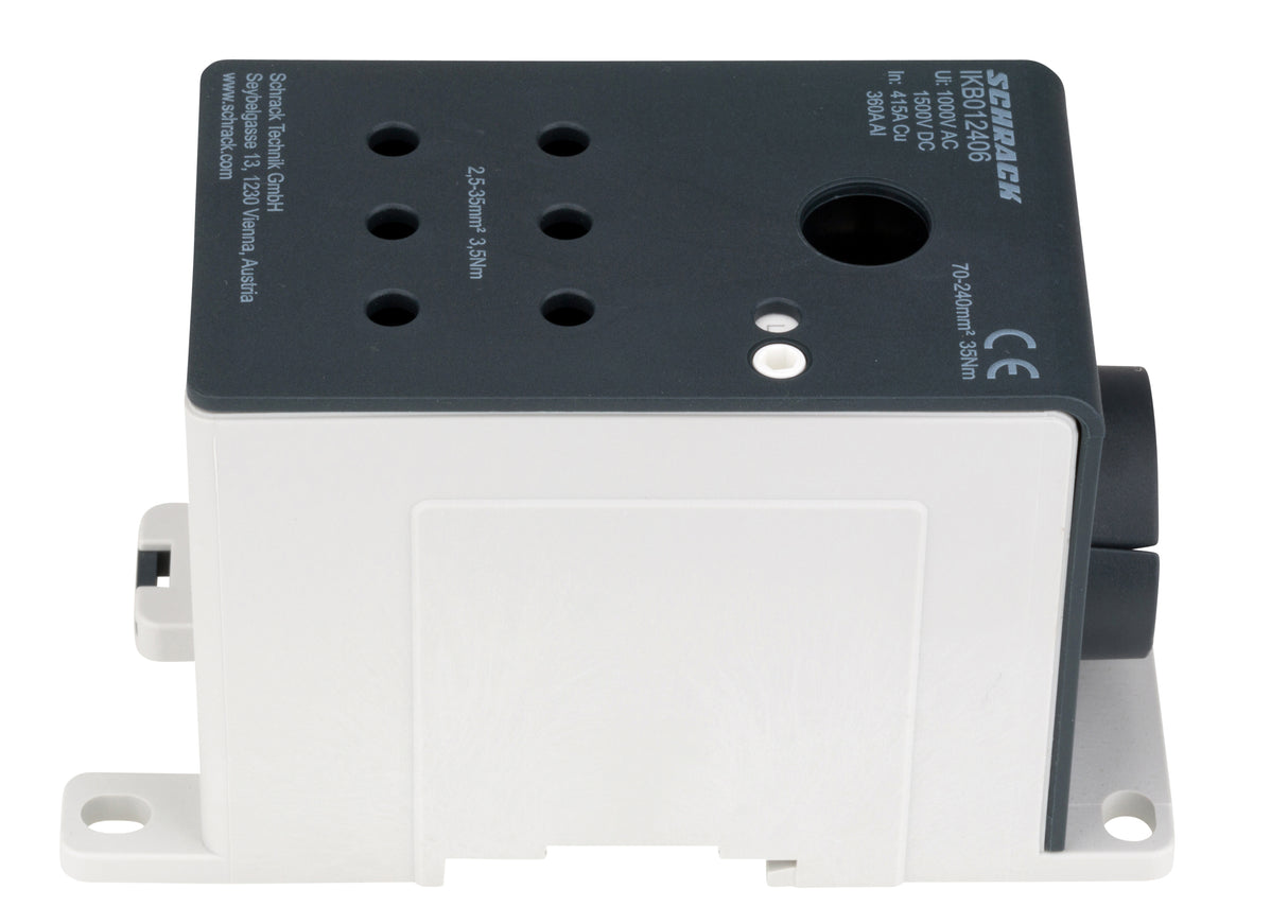 ALU Anschlussblock, 1-polig, 415A, zu 1x240mm², ab 6x35mm²