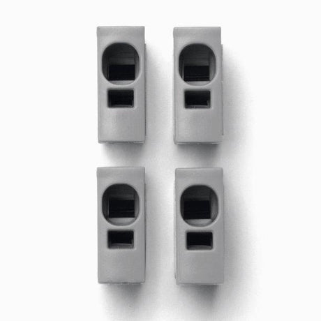 Toolless connection Plug grau