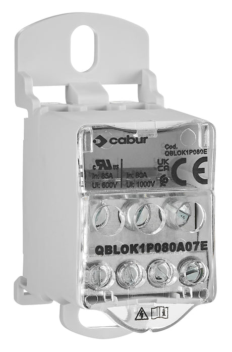 Anschlussblock, 1-polig, 80A, zu 3x16mm² ab 4x6mm²