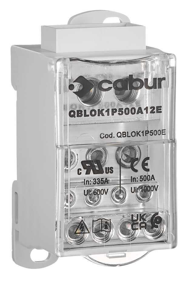 Anschlussblock, 1-polig, 500A, zu 2x35mm² ab 5x16mm²,4x10mm²