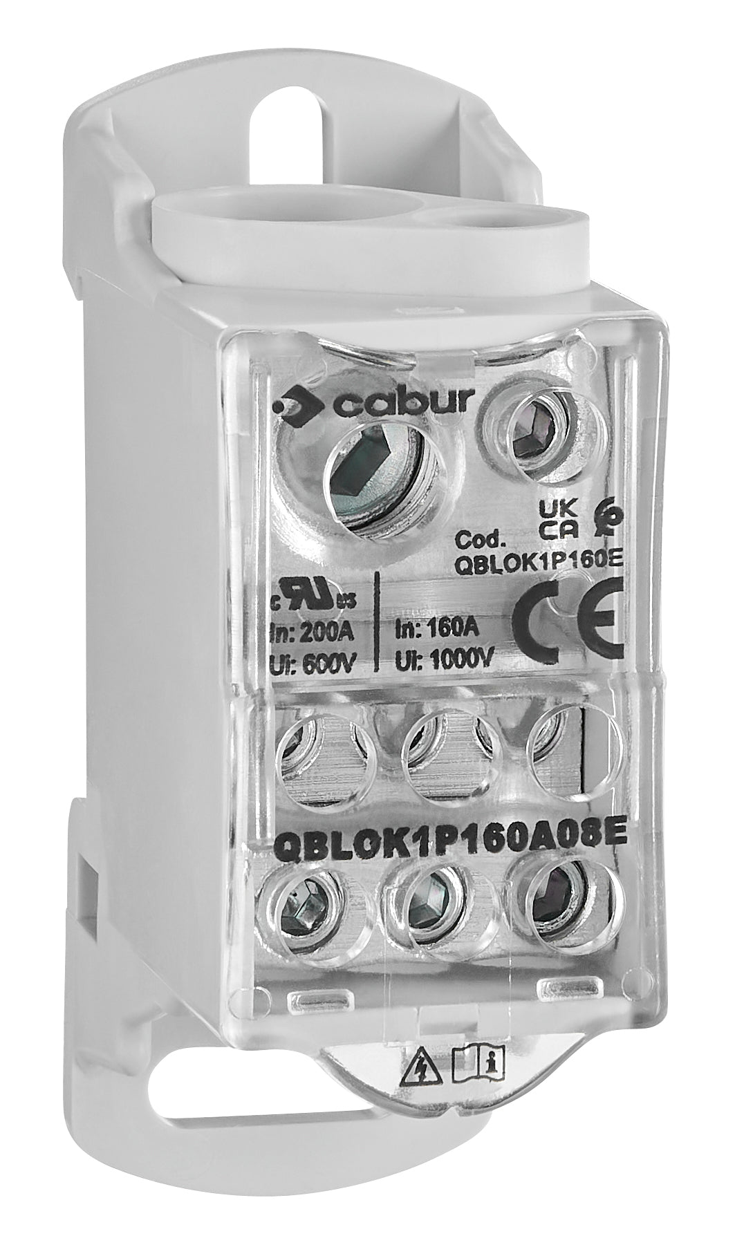 Anschlussblock, 1-polig, 160A, zu 1x16+1x70mm², ab 6x16mm²