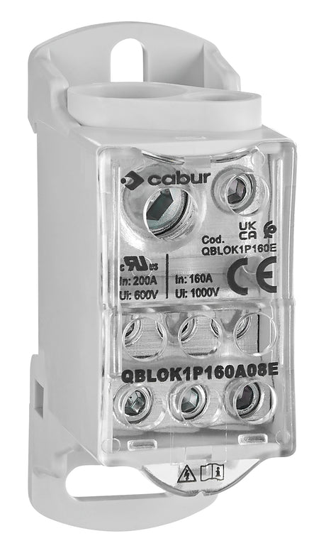 Anschlussblock, 1-polig, 160A, zu 1x16+1x70mm², ab 6x16mm²