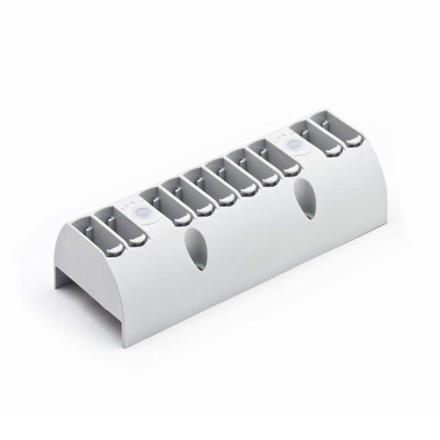 Toolless connection - Sockel 10-fach für Cu-Schiene