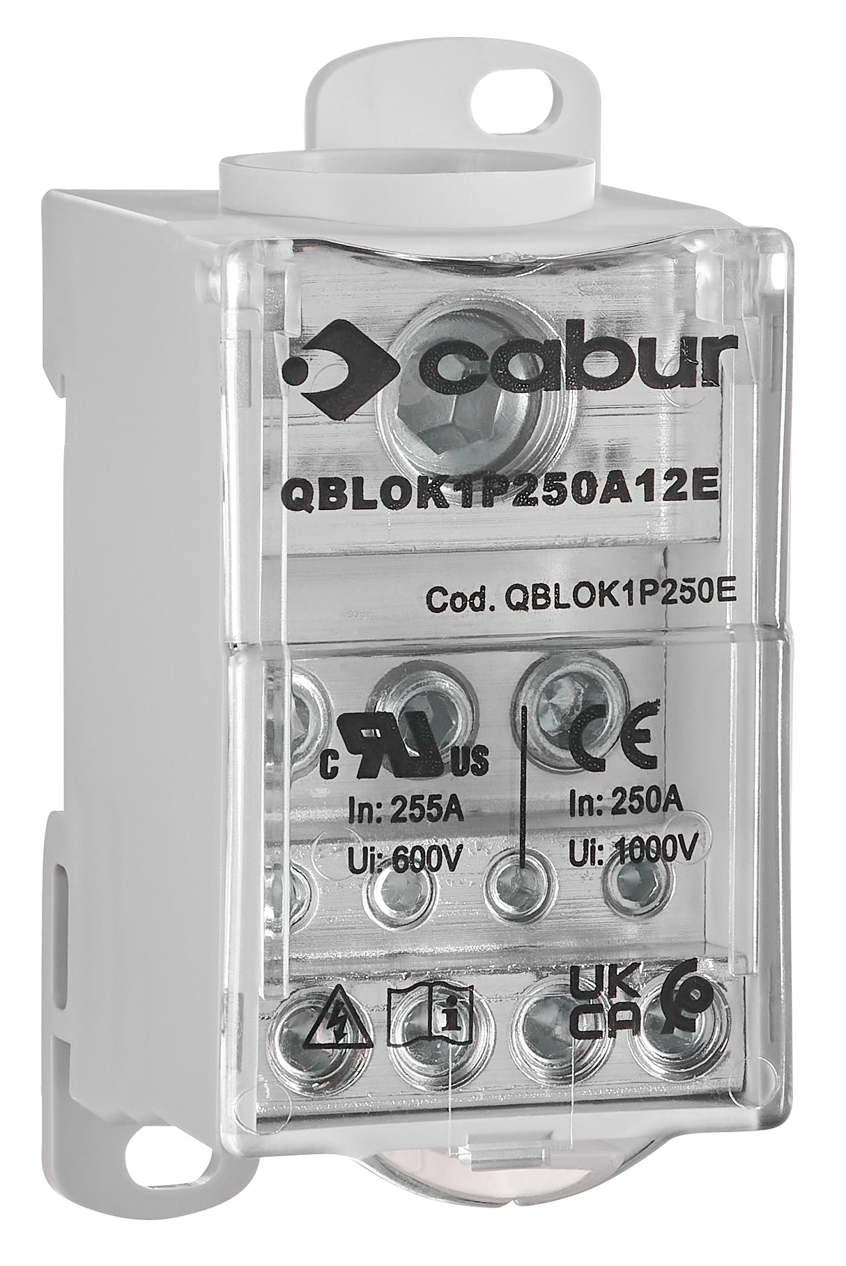 Foto: Anschlussblock,1-polig,250A,zu 1x120mm²,ab 2x35+5x16+4x10mm²