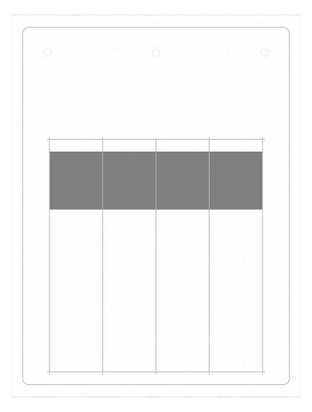 Kabelbeschriftungsetikett 15x23mm, klebend, weiß