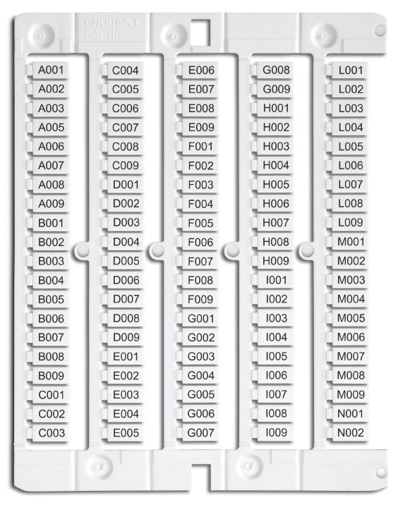 Klemmenbeschriftung 10x5mm, weiß, für IK1/IK2/IK3 - Klemmen
